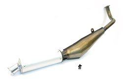 tomos A3 A35 tecno bullet - in the RAW - aluminum baffle