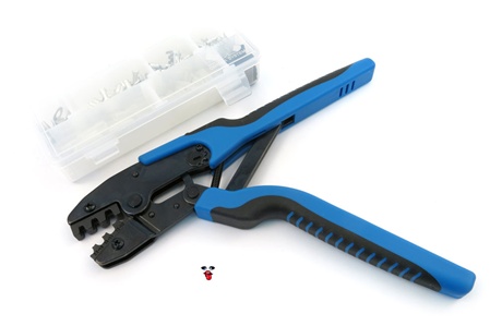 trail tech crimp tool with assorted wire connectors - HT230C