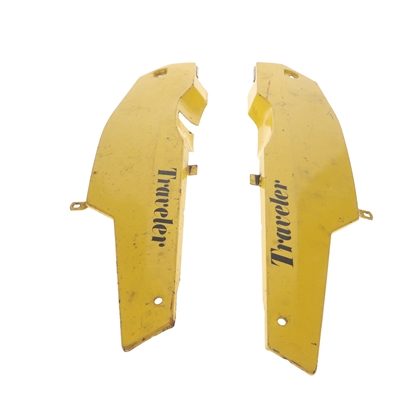 USED motobecane traveler side cover set - YELLOW