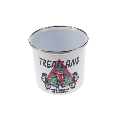 treatland's enamel steel coffee cup