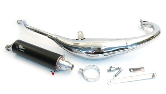 turbo kit race pipe for honda NS50 - chrome version