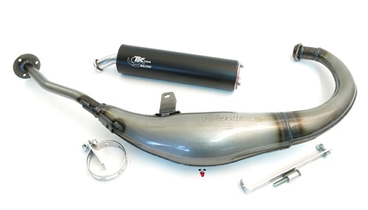 turbo kit race pipe for derbi SENDA - clear coat version