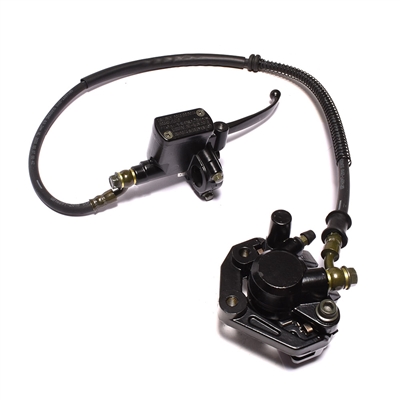 ultra black front disc brake master cylinder and caliper assembly - 760mm