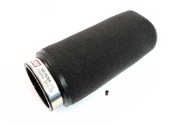 UNI air filter LONG black foam - 44mm ID