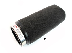 UNI air filter long black foam - 48mm ID