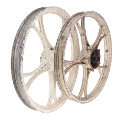 USED 17" bernardi acorn mag wheel set - white