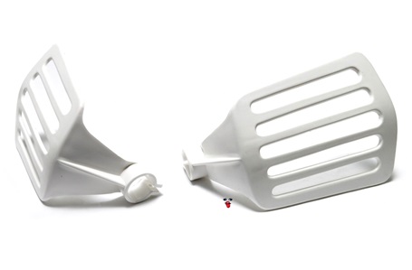 UTAH grilled hand guards in WHITE