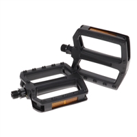 very basic black plastic platform pedals