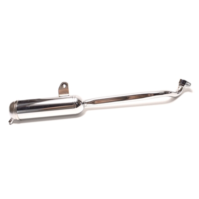 vespa piaggio stock exhaust pipe for ciao - CHROME