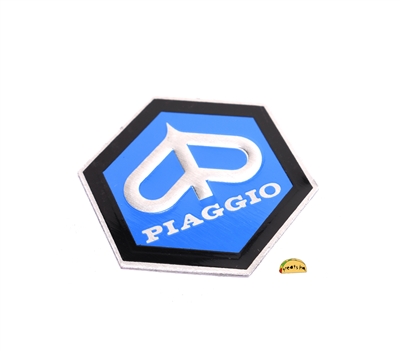 vespa aluminum piaggio sticker badge - MEDIUM