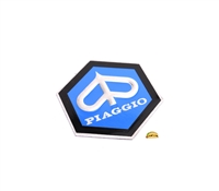 vespa aluminum piaggio sticker badge - SMALL