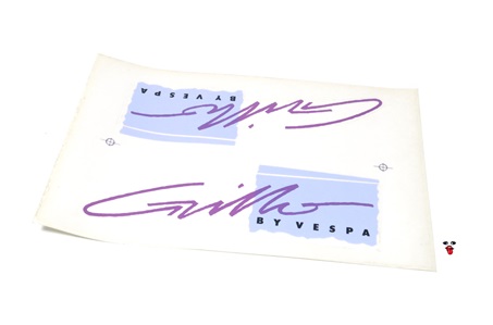 vespa GRILLO purple sticker set