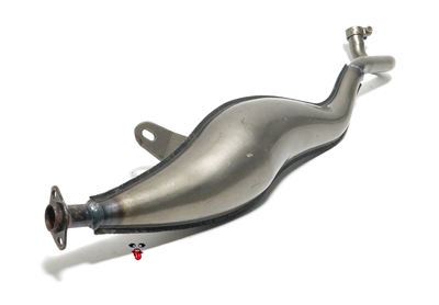 vespa proma low boy exhaust pipe for ciao - no baffle