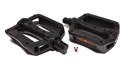 wellgo CURVY pedals - black plastix