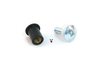 rubber mounted windscreen fasteners