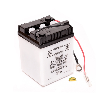 AP6N4-2A-5 standard battery for yamaha QT50 - with electrolyte pack