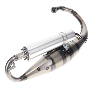 YASUNI R exhaust for minarelli vertical - SILVER baffle