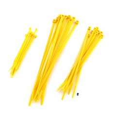 yellow zip tie pack