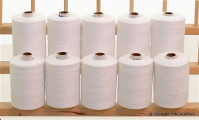 Heavy Duty Xtra Strong 3-Ply Polyester White Thread