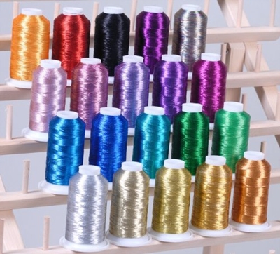 Metallic Embroidery Thread Spools from ThreadNanny