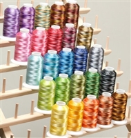 25 Spools Varigated Polyester Machine Embroidery Thread