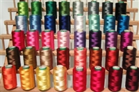 40 Christmas Colors Embroidery Threads Works with Brother Machine - 500 Meters Spools