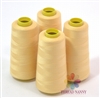 4 Large Cones of Polyester thread in ECRU with 3000 yards each