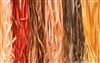 ThreadNanny 6 Spools of Brown Tone 100% Pure Silk Ribbons
