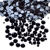 ThreadNanny CZECH Quality 10gross (1440pcs) HotFix Rhinestones Crystals 4mm/16ss JET BLACK Color