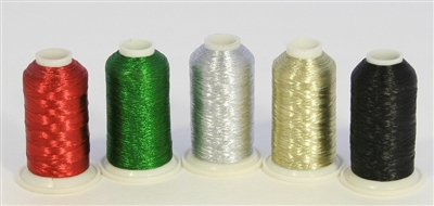 Metallic Embroidery Thread Spools from ThreadNanny