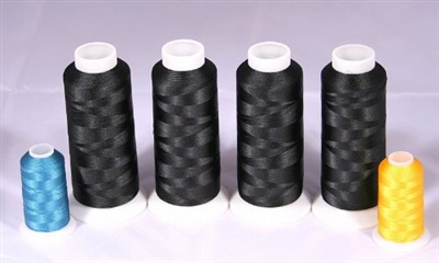Extra Large Bobbin Threads 4 Cones in Black