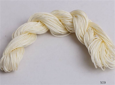 ThreadNanny 25 Yards of 2mm Satin Chinese Knot Cord in Cream