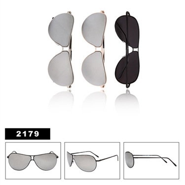 Traditional mirrored wholesale aviator sunglasses