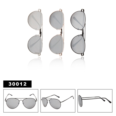 Mirrored Aviators with Spring Hinges