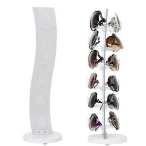 Sunglass display rack wholesale w/wave design