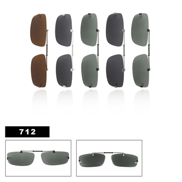 Polarized Clip Ons Slide Style 712