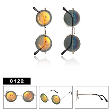Wholesale hologram sunglasses with smiley face