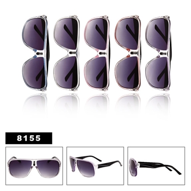 Aviator Sunglasses with Plastic Frame