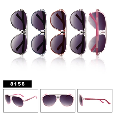 Wholesale Aviator Sunglasses with Plastic Frame