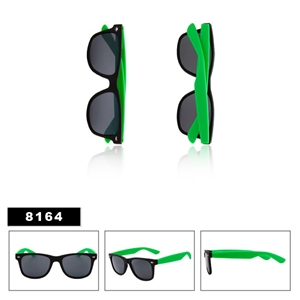 Matte Black with Green Wholesale California Classics Sunglasses