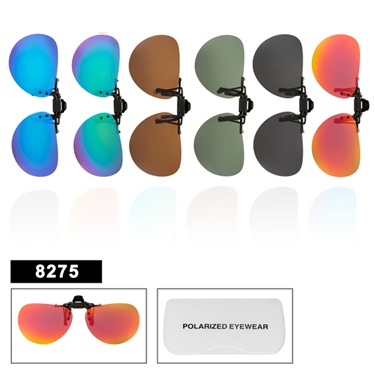 Wholesale Polarized Clip On Sunglasses 8275