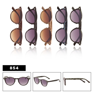 Sunglasses with Wood Grain Finish