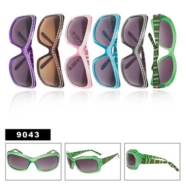 Sleek rhinestone sunglasses for women