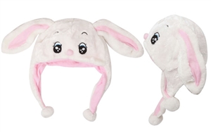 Wholesale "White/Pink Bunny" Animal Hats A108