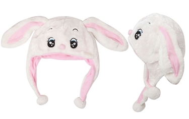 Wholesale "White/Pink Bunny" Animal Hats A108