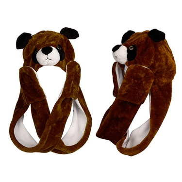 Wholesale "Brown Puppy with Long Arms " Animal Hats A114