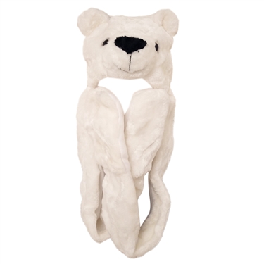 Wholesale "Polar Bear with Long Arm " Animal Hats A122