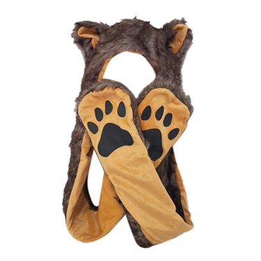 Wholesale "Brown Wolf" Animal Hats A129