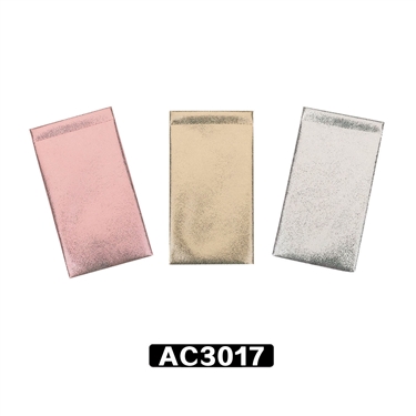 Three color glitter vinyl pouches