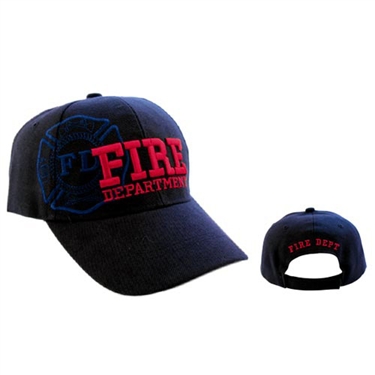 Wholesale Fire Department Hats comes in Black &  Blue Color.